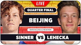 SINNER vs LEHECKA • ATP Beijing 2024 QF • LIVE Tennis Watchalong Stream [upl. by Aztinay720]