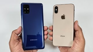 Samsung M51 vs iPhone XS  Speed Test [upl. by Bussy586]