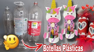 Haz esto con tus BOTELLAS PLÁSTICAS y SORPRENDE a Todos 😱2 Hermosos DULCEROS para REGALAR o VENDER [upl. by Alston]