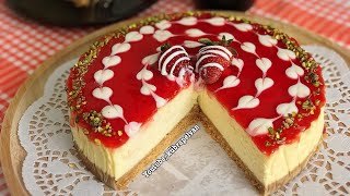 CHEESECAKE ORMAN MEYVELİ MUHTEŞEM BÖYLESİ GÖRÜLMEDİ yemek ve tatlı tarifleri [upl. by Hooker]