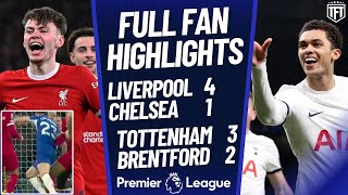 Liverpool DESTROY Chelsea Liverpool 41 Chelsea Highlights  Tottenham 32 Brentford Highlights [upl. by Ygiaf352]