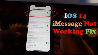 iMessage not Working on IOS 14 [upl. by Entirb]