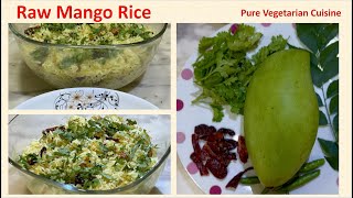 Mavinakayi Chitranna Raw Mango Rice – A Tangy South Indian Delight Spicy amp Aromatic dish [upl. by Einial145]