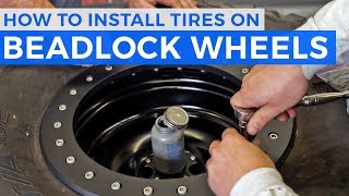 How To Install Tires On Beadlock Wheels [upl. by Sol466]