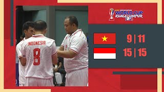 Sorotan Perlawanan Vietnam 0  2 Indonesia  Regu  ISTAF World Cup 2024 [upl. by Screens]