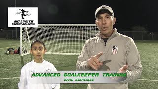 Soccer Goalkeeper Training Hand Exercises  Challenge [upl. by Eirruc]