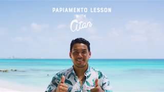 Learn Papiamento with Aruba local Atan Cuminda Dushi  Tasty Food [upl. by Akimet115]