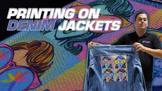 How to print on denim jackets using your Freejet 330TX Plus DTG Printer [upl. by Dauf605]