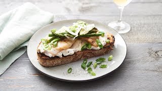 Luxe bruschetta met tarbot en groene asperges [upl. by Nan]