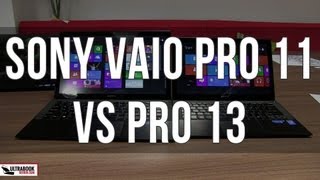 Sony Vaio Pro 13 vs Sony Vaio Pro 11 comparison [upl. by Jews579]