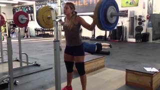 National Champion Jessica Lucero Overhead Squat 95 kg [upl. by Vange]