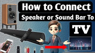 How To Connect Old SpeakersHome Theatre To TV bigtalksrk [upl. by Kristof]