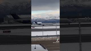 Everts Air Cargo rejected takeoff “Compressor stall” runway 15 anchorageairport evertsaircargo [upl. by Buskus]