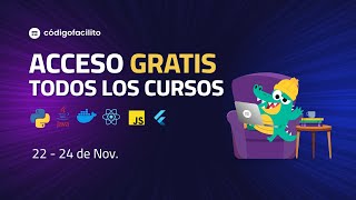 Acceso GRATIS a TODOS los CURSOS de Código Facilito 🐊 [upl. by Zeret]