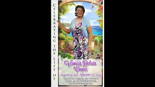 CELEBRATING THE LIFE OF VERONICA DELRETA COOPER  SATURDAY DECEMBER 9 2023 [upl. by Orimar]