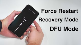 How to Force Restart and ENTER amp EXIT Recovery and DFU Mode iPhone 8 to 13 [upl. by Humfrey621]