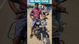 🏍️🙏🙌💥💪🔥💯1983 model bullet startup youtube royalenfielddieselbullet dieselbullet bullettrip [upl. by Godiva]