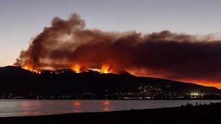 California il video timelapse di un incendio [upl. by Nanfa]