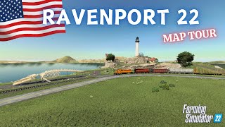 quotRAVENPORT 22quot FS22 Map TourReview  New Mod Map  Farming Simulator 22  PS5 [upl. by Ann125]