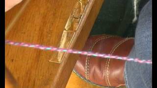 Plying a four ply cabled yarn [upl. by Annaira]