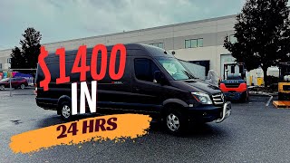 1400 in 24hrs  Sprinter Van Expediting Business [upl. by Obe]