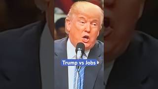 Donald Trump vs Jobs youtubeshorts [upl. by Nylatsyrc817]