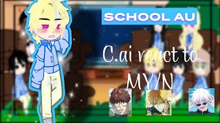 Cai bots school au react to myn  still wip [upl. by Annairdua]