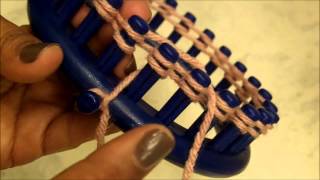 HOW TO LOOM KNIT Step by Step Loom Knitting for Beginners  Loomahat [upl. by Adnuhsar]