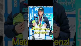 RIP Matilde Lorenzi skier Italian training crash incident [upl. by Idzik]