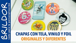 🙃 Crea CHAPAS ORIGINALES Sublimación vinilo y foil [upl. by Lleihsad]