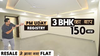 150 गज का 3 BHK Flat  Road से 100 Mtr की दूरी  Registry Flat In Chattarpur For Sale  South Delhi [upl. by Malvina]