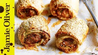 Jamies Quick amp Easy Sausage Roll Recipe [upl. by Neelyahs433]