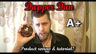 Dapper Dan medium hold water based pomade tutorial and review [upl. by Vernon304]