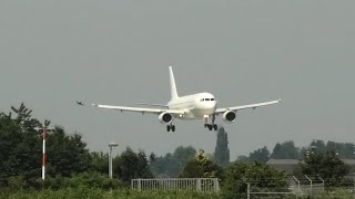 SmartLynx A320200 landet auf dem Flughafen Saarbrücken [upl. by Aihtibat828]