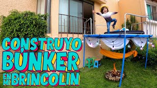 Construyo un BUNKER de 2 PISOS con mi Brincolin [upl. by Conias]