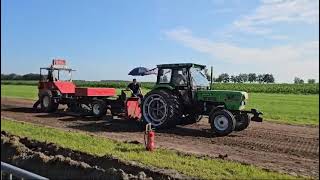 trekkertrek Ruinerwold Deutz 7206 35 ton 1e trek  Deutz Pulling [upl. by Ydnarb]