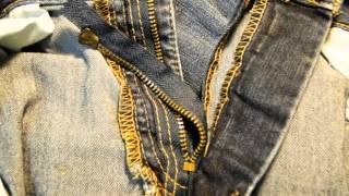 Replace a Zipper on Jeans [upl. by Siroval]