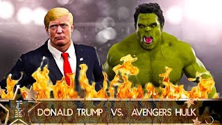 ¿¿QUÉ PASARÍA SI DONALD TRUMP SE ENFRENTASE A HULK Los Vengadores  XD  WWE 2K18 [upl. by Anirehtak712]