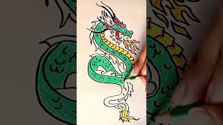 How to draw a Chinese new year dragon  shortvideo shorts [upl. by Philpot]