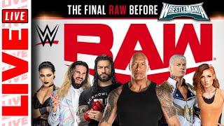 🔴 WWE RAW Live Stream  Rock Roman Reigns Cody Rhodes amp Seth Rollins  Watch Along April 1st 2024 [upl. by Rebmetpes]