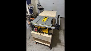 Dewalt 7485 Table Saw Stand [upl. by Ahsitra]