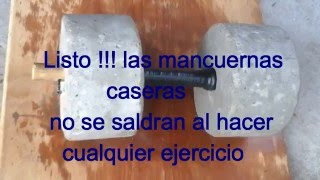 COMO HACER PESAS CASERAS  COMO HACER MANCUERNAS CASERAS  ¿ Cómo hacer pesas fáciles para entrenar [upl. by Eibba6]