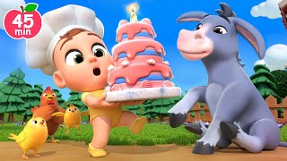 Veggie Cake for Animals 🫏🐮 Pat a Cake Song  Lalafun Nursery Rhymes amp Kids Songs [upl. by Dole924]