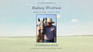 Rodney Westrum Funeral [upl. by Osanna]