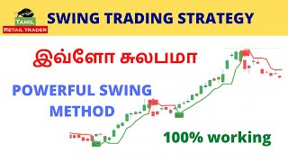 Swing Trading Strategy  powerful swing method  இவ்ளோ சுலபமா  Tamil retail tradershare market [upl. by Sucramal]