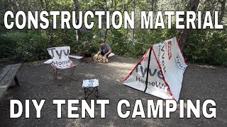 Construction Material DIY Tent Camping [upl. by Eiloj]