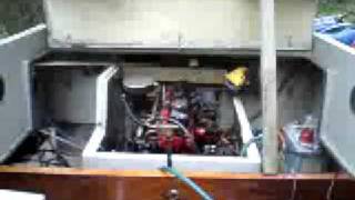 Volvo penta B20 Marine engine Cold start 15 years [upl. by Younger283]