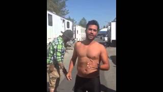 Ignacio Serricchio Witches of East End ALS Ice Bucket Challenge [upl. by Hakvir]