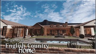 BLOXBURG  English Country Home  NoGamepass  Speedbuild 22 [upl. by Delle]