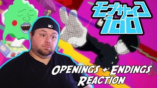 Mob Psycho 100 OPENINGS  ENDINGS REACTION REVIEW  Anime Op Reaction [upl. by Bernardi]